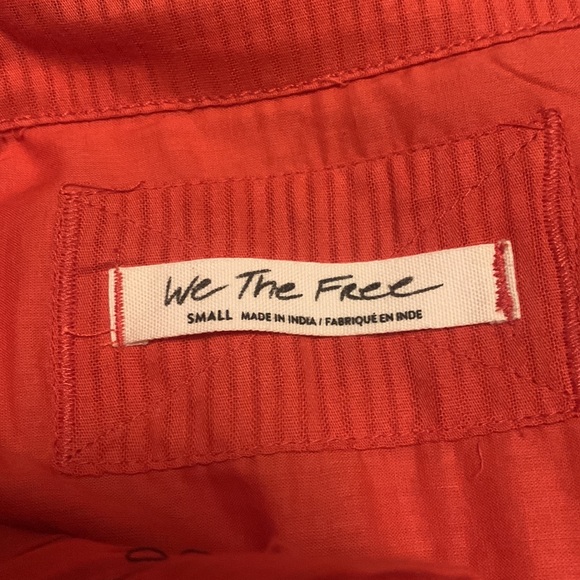 NWT Free People We The Free Black Tie Tux Shirt size S - Picture 8 of 11